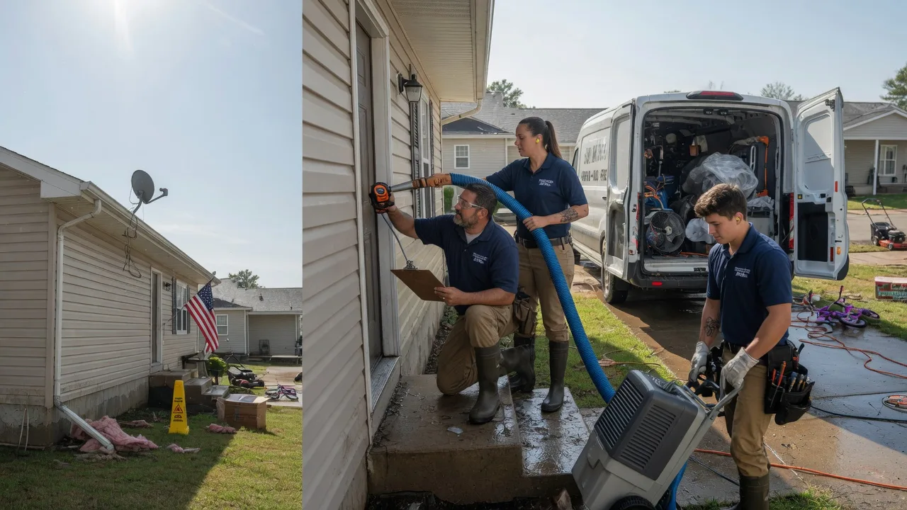 Ceiling Water Damage Restoration in Louisa, VA near me